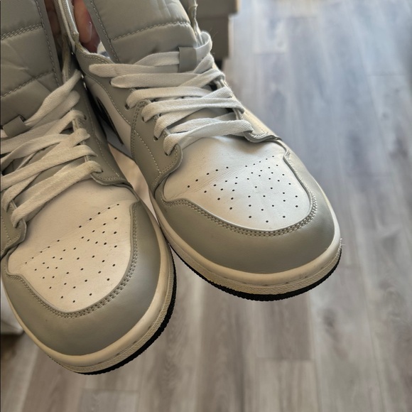 Nike white grey 1 air Jordan size 10.5 - Picture 4 of 4